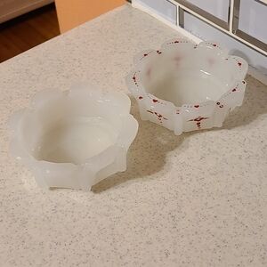 Two Retro Glass Ashtrays for sale